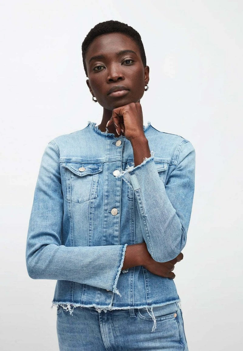 7 For All Mankind GIACCA SLIM ILLUSION BLISSFUL AZZURRO - Jeansjacke - Denim 7 7 For All Mankind GIACCA SLIM ILLUSION BLISSFUL AZZURRO - Jeansjacke - Denim – Bild 5