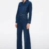 7 For All Mankind LUXE - Jumpsuit - Dark Blue -7 For All Mankind 125e22c45f7f400bbe009bfe2496c9ea