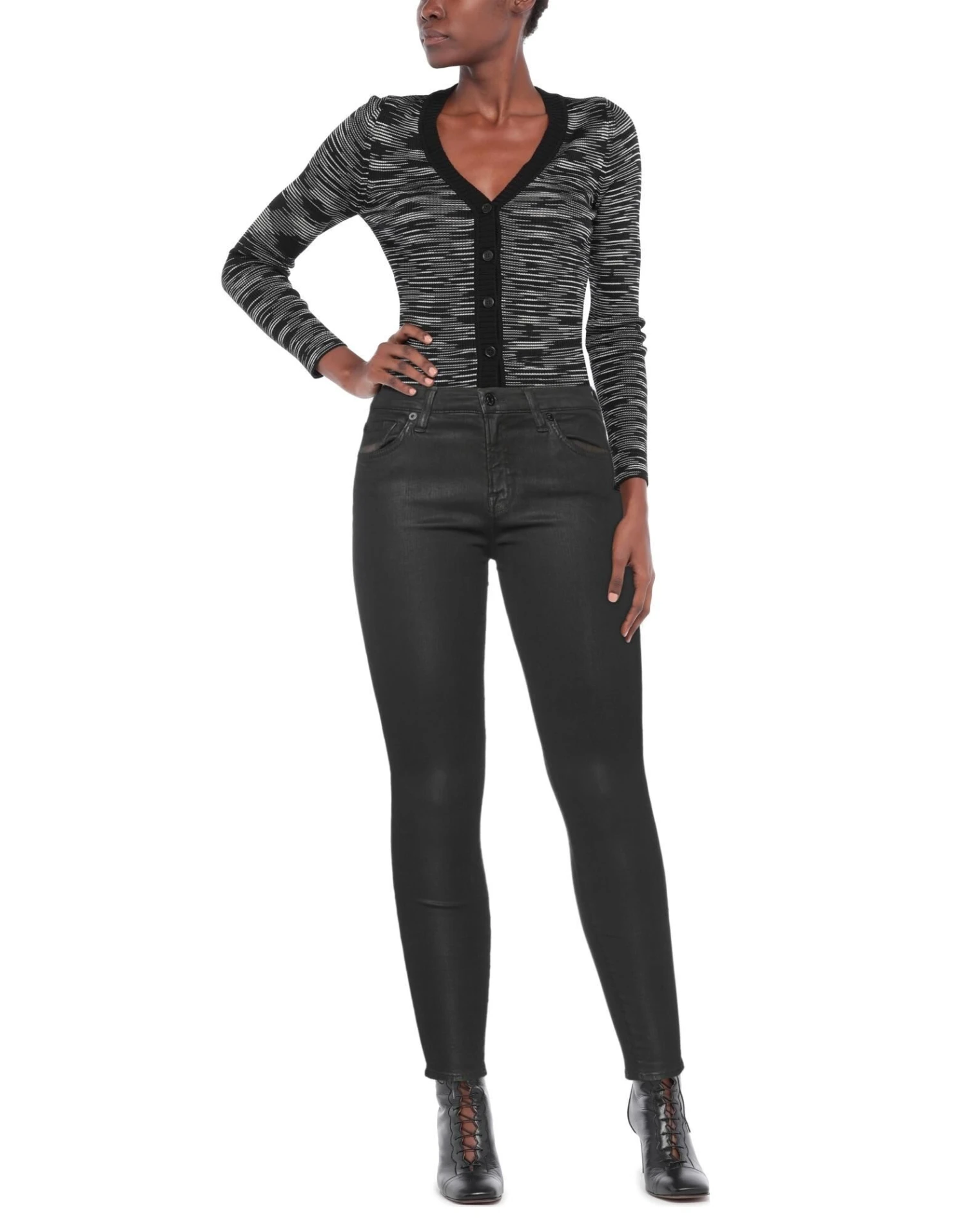 7 FOR ALL MANKIND | Hosen Dunkelbraun Damen 4 7 FOR ALL MANKIND | Hosen Dunkelbraun Damen – Bild 2