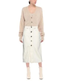 7 FOR ALL MANKIND | Rock Elfenbein Damen -7 For All Mankind 13617938bf 14 r