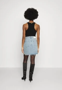 7 For All Mankind MIA SKIRT AIR WASH - Minirock - Light Blue -7 For All Mankind 136ac015f71e4600a0c7dace4ef59a35