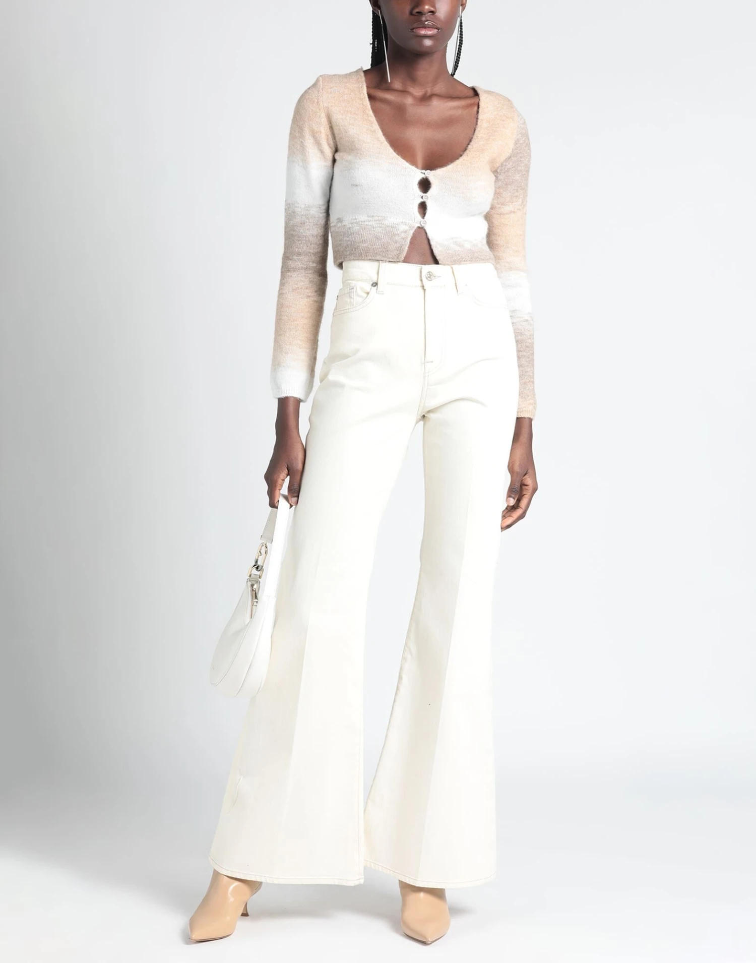 7 FOR ALL MANKIND | Jeans Elfenbein Damen 4 7 FOR ALL MANKIND | Jeans Elfenbein Damen – Bild 2