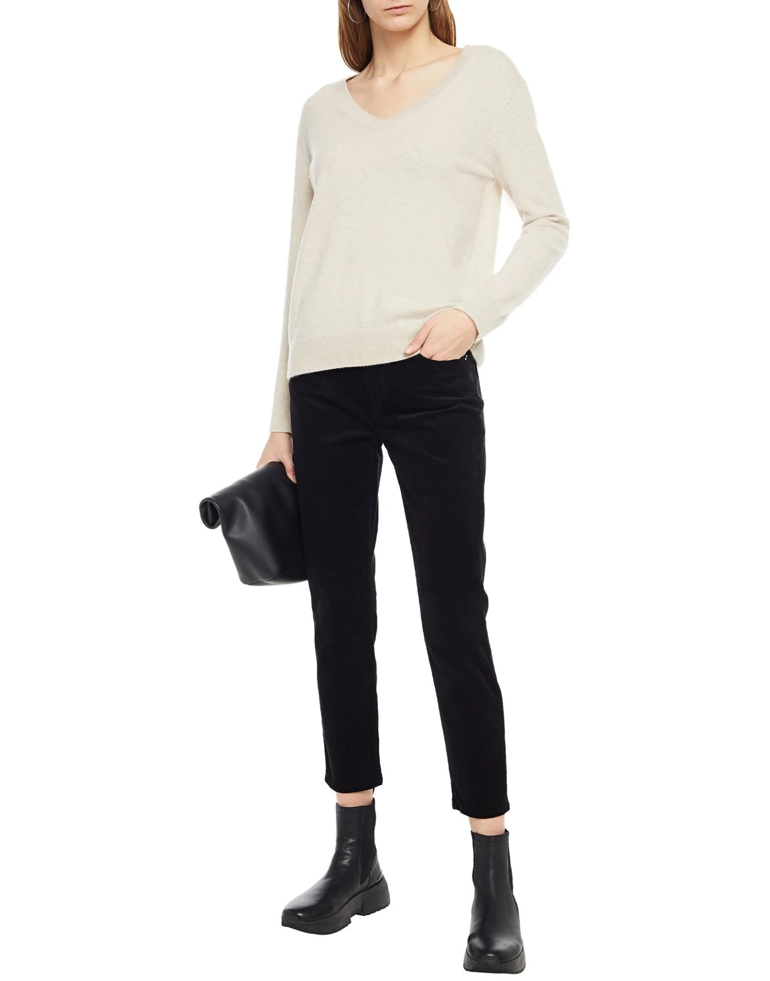 7 FOR ALL MANKIND | Cropped-hosen & Culottes Schwarz Damen 4 7 FOR ALL MANKIND | Cropped-hosen & Culottes Schwarz Damen – Bild 2