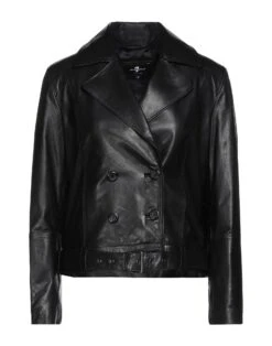7 For All Mankind 34 7 FOR ALL MANKIND | Cabanjacke & Zweireiher Schwarz Damen