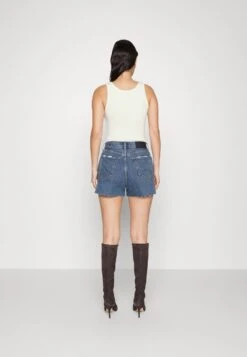 7 For All Mankind EASY RUBY SHORT BLAZE - Jeans Shorts - Mid Blue -7 For All Mankind 163d444d2f4643f8ad54769e63a91308