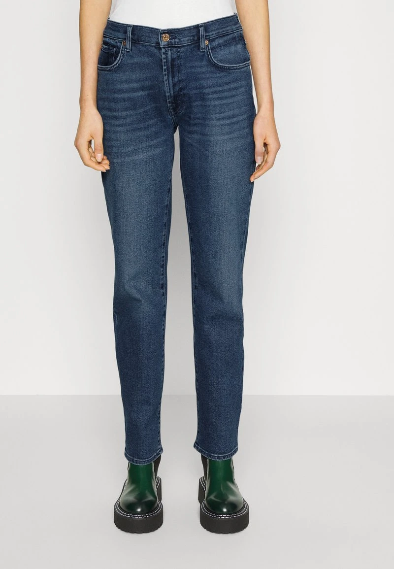 7 For All Mankind ELLIE LUXVINSPO - Jeans Straight Leg - Dark Blue 3 7 For All Mankind ELLIE LUXVINSPO - Jeans Straight Leg - Dark Blue