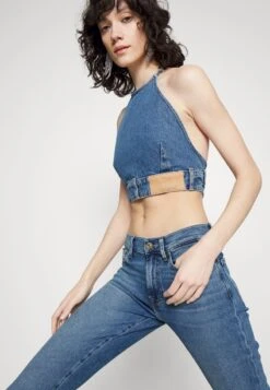 7 For All Mankind ROXANNE ANKLE LUXVINIMP - Jeans Skinny Fit - Mid Blue -7 For All Mankind 2290863a2a4143579116c210bb44515e