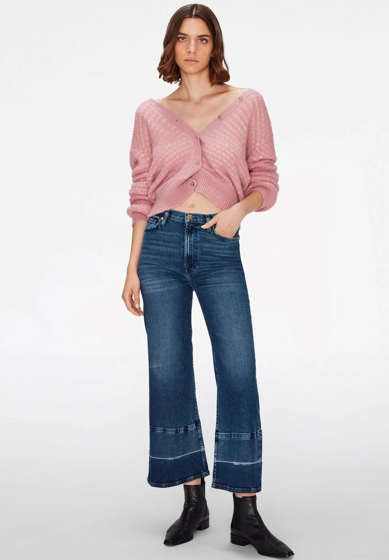 7 For All Mankind THE CROPPED JO - Flared Jeans - Dark Blue 4 7 For All Mankind THE CROPPED JO - Flared Jeans - Dark Blue – Bild 2