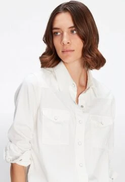 7 For All Mankind EMILIA - Hemdbluse - White -7 For All Mankind 396de409a19b46ae9c430eb709e51d01