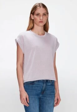 7 For All Mankind T-Shirt Basic - Violet -7 For All Mankind 494413bb64494fabae35c1a053dc51d8 1