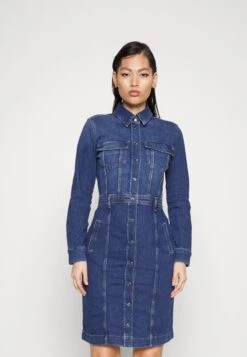 7 For All Mankind LUXE DRESS SOLUTION - Jeanskleid - Dark Blue -7 For All Mankind 4ae012fde7b8434ca1bb1b1c69d098b0 1