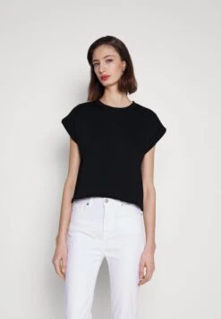 7 For All Mankind T-Shirt Basic - Black -7 For All Mankind 5c039a3c81fd4782a27a6be21371af26 1
