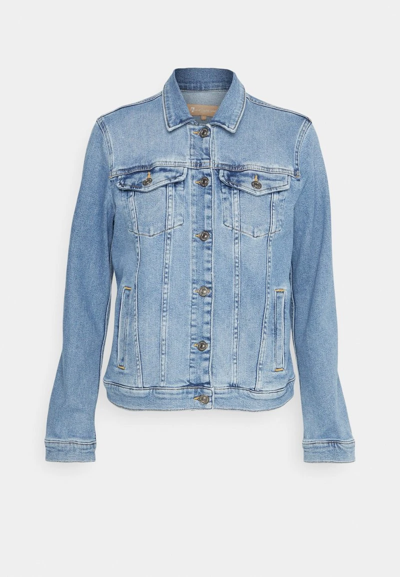 7 For All Mankind MODERN TRUCKER LUXVINLEG - Jeansjacke - Light Blue 7 7 For All Mankind MODERN TRUCKER LUXVINLEG - Jeansjacke - Light Blue – Bild 5