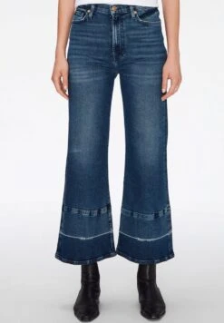 7 For All Mankind THE CROPPED JO - Flared Jeans - Dark Blue