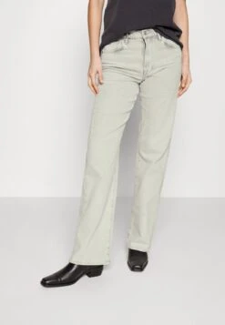 7 For All Mankind TESS TROUSER PEARL - Jeans Relaxed Fit - Grey