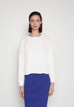 7 For All Mankind CREWNECK RECCOTPOL - Sweatshirt - White