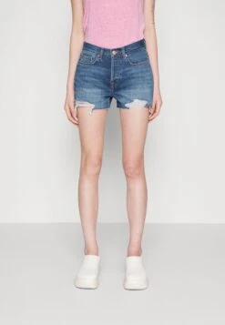 7 For All Mankind MONROE ROCK WITH ME - Jeans Shorts - Mid Blue -7 For All Mankind 82a22e07bf0c4ea390280a3057a19287 1