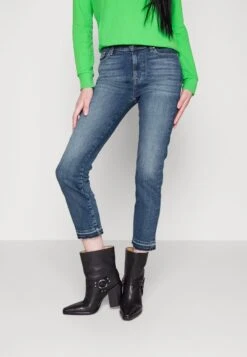 7 For All Mankind THE CROP SOHO - Jeans Straight Leg - Light Blue