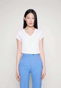 7 For All Mankind ANDY VNECK - T-Shirt Basic - White