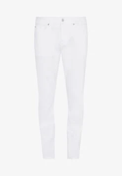 7 For All Mankind Jeans Straight Leg - White -7 For All Mankind 94988e3ee09d4543819c8952318753e3
