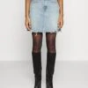 7 For All Mankind MIA SKIRT AIR WASH - Minirock - Light Blue -7 For All Mankind 9deead359bd14ce89b527e6aea549e57