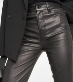 7 For All Mankind High-Rise-Hose Aubrey Aus Leder -7 For All Mankind P00740923 d1