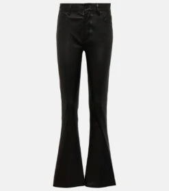 7 For All Mankind Hose Bootcut Tailorless Aus Leder