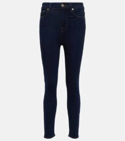 7 For All Mankind High-Rise Skinny Jeans Aubrey