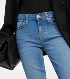 7 For All Mankind Mid-Rise Cropped Skinny Jeans -7 For All Mankind P00740941 d1