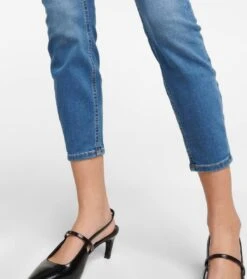 7 For All Mankind Mid-Rise Cropped Skinny Jeans -7 For All Mankind P00740941 d3