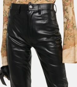 7 For All Mankind High-Rise-Hose Aus Lederimitat -7 For All Mankind P00740976 d1