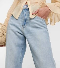 7 For All Mankind High-Rise Straight Jeans Tess Trouser -7 For All Mankind P00747448 d1