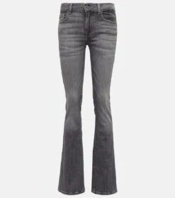 7 For All Mankind Mid-Rise Flared Jeans