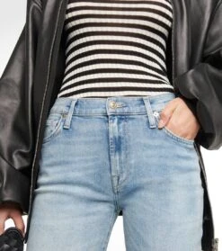 7 For All Mankind Mid-Rise Straight Jeans Ellie -7 For All Mankind P00748182 d1