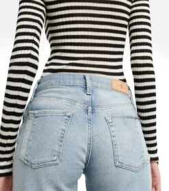 7 For All Mankind Mid-Rise Straight Jeans Ellie -7 For All Mankind P00748182 d2