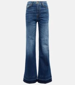 7 For All Mankind High-Rise Flared Jeans Modern Dojo