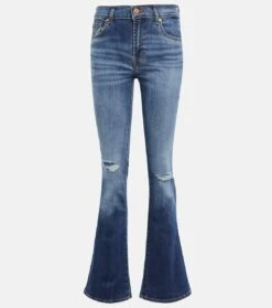 7 For All Mankind High-Rise Flared Jeans