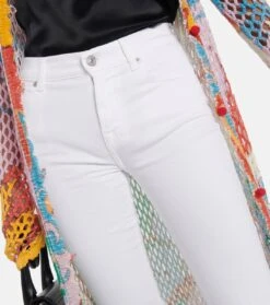 7 For All Mankind High-Rise Slim Jeans Bootcut Optic -7 For All Mankind P00778639 d1