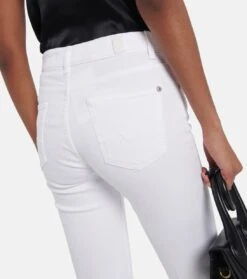 7 For All Mankind High-Rise Slim Jeans Bootcut Optic -7 For All Mankind P00778639 d3