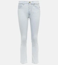 7 For All Mankind Mid-Rise Slim Jeans Roxanne