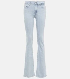 7 For All Mankind Mid-Rise Boot-Cut Jeans