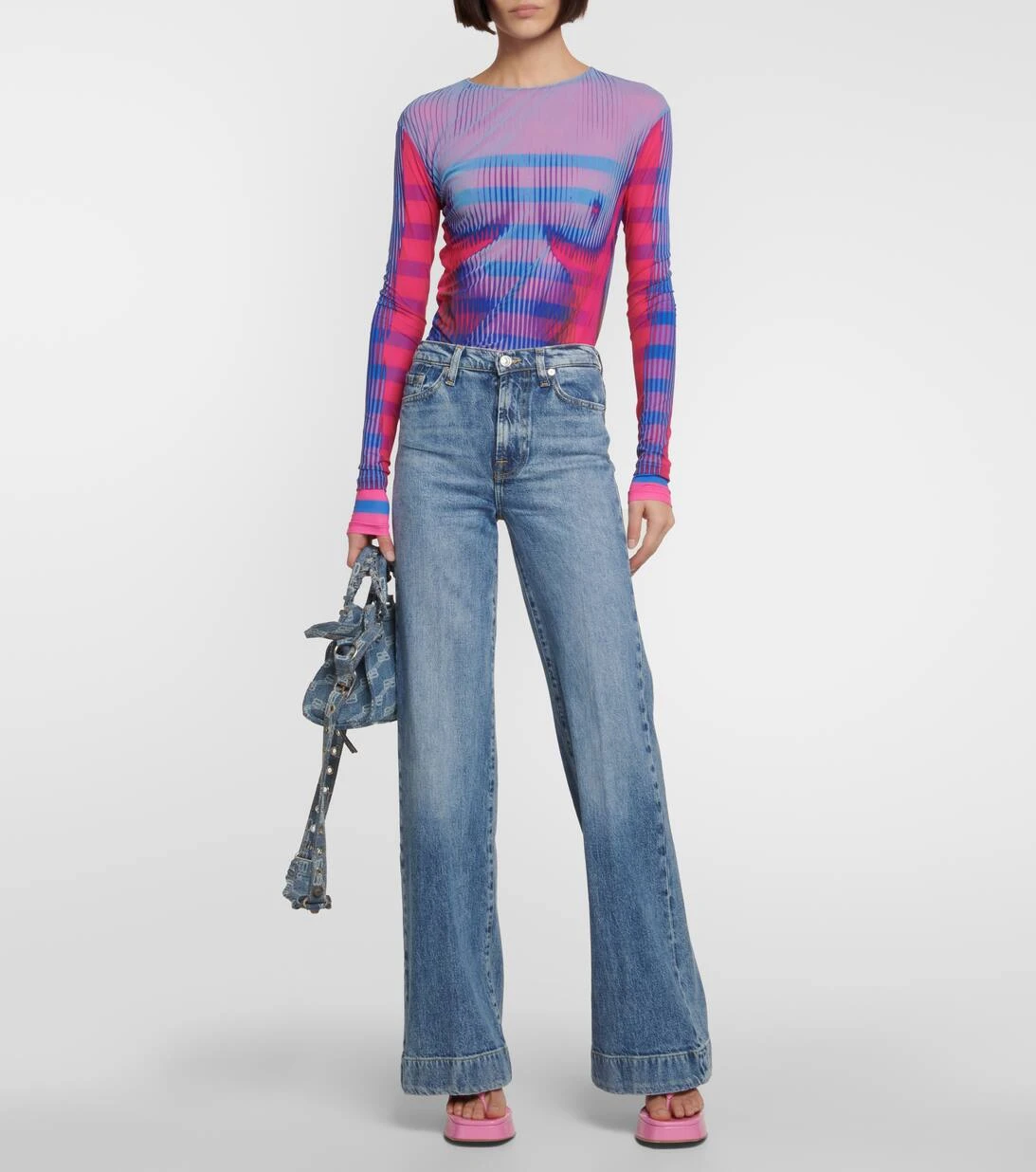 7 For All Mankind Mid-Rise Straight Jeans 4 7 For All Mankind Mid-Rise Straight Jeans – Bild 2