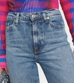 7 For All Mankind Mid-Rise Straight Jeans 11 7 For All Mankind Mid-Rise Straight Jeans -7 For All Mankind P00778692 d1