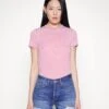 7 For All Mankind LCREWNECK - T-Shirt Basic - Pink -7 For All Mankind a3af8446cc934d4e9cbcaedf1a4f249b