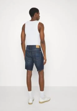 7 For All Mankind STRAIGHT VIBRATION - Jeans Shorts - Dark Blue -7 For All Mankind aead9af8ca2a4139a8029a44f059589c