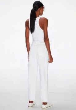 7 For All Mankind MALIA - Jeans Straight Leg - White -7 For All Mankind ba3cc94001574b8998045c019b69468f