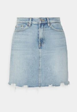 7 For All Mankind MIA SKIRT AIR WASH - Minirock - Light Blue -7 For All Mankind bc7651bb9ef44e78bf85e611c173c115