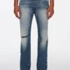 7 For All Mankind Jeans Straight Leg - Mid Blue