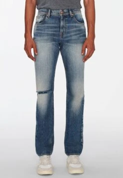 7 For All Mankind Jeans Straight Leg - Mid Blue