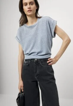 7 For All Mankind T-Shirt Basic - Blue -7 For All Mankind c84b5ac3fa4d4537855663cc15d26050